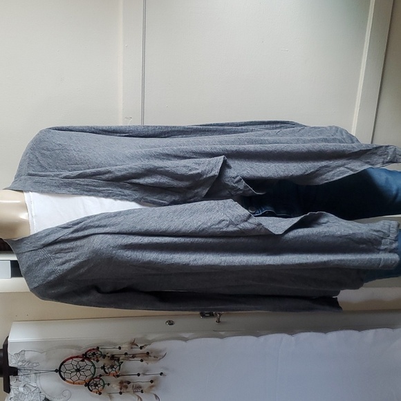 Vince Merino Wool Blend Waterfall Cardigan Gray Size S - Picture 2 of 12